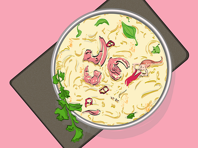 Curry-na! artist artwork character cheeky chill colorful curry design drawing food foodie illustration vector