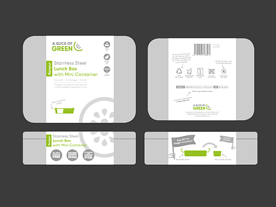 Sustainable Lunchbox Packaging eco ethical green icon design lunchbox packaging packaging mockup product illustration sustainability sustainable wrap