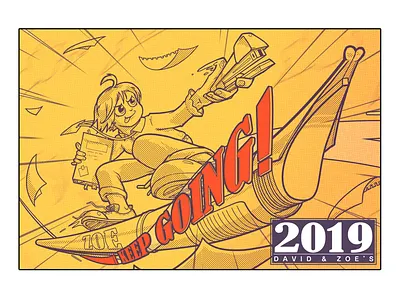 Keep going, Zoe! [old work] illustration