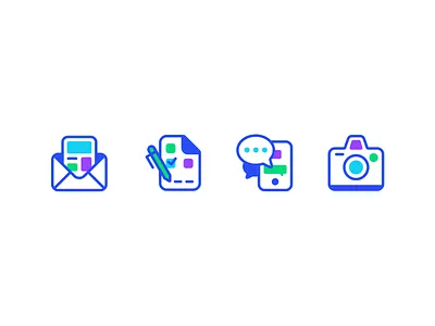 Iconography brand brand identity branding brass hands icon icons illustration kyle anthony miller landing page lineart modern saas saas app tech website