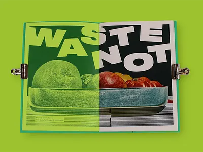 Gather Zine: Waste Not Book Review magazine pub publishing risograph risoprint zine