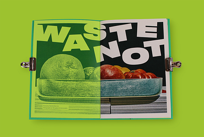 Gather Zine: Waste Not Book Review magazine pub publishing risograph risoprint zine