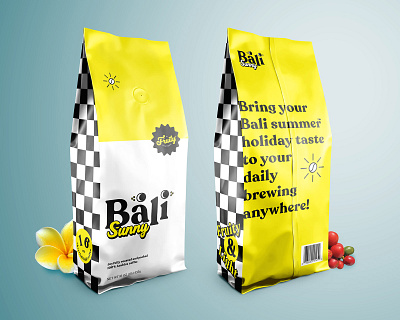 Bali Sunny | Brand Identity and Packaging Design bali bandung brand identity design branding coffee packaging dribbbleweeklywarmup edwina rismayanti graphic design indonesia packaging design