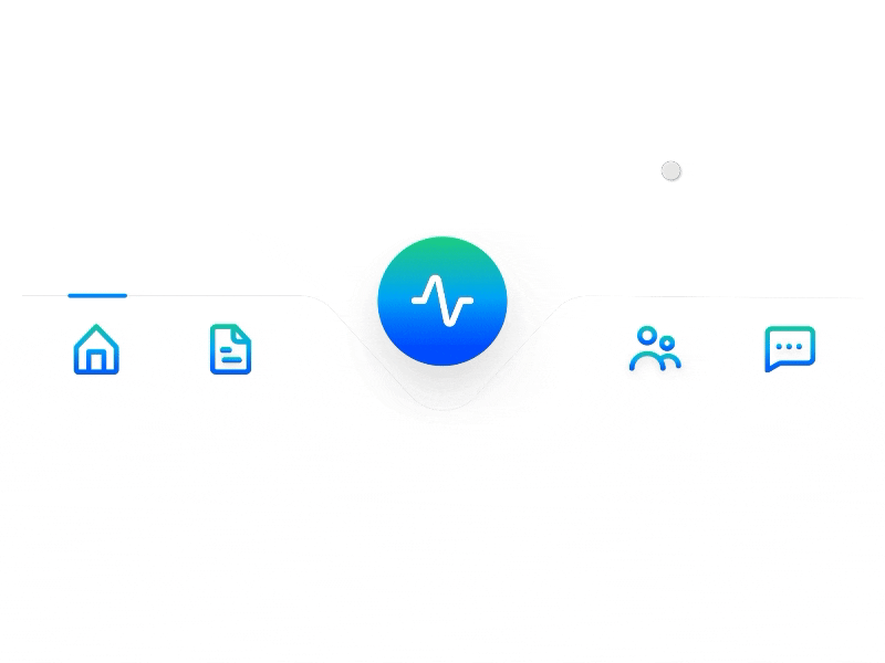 Tab Nav Animation animation app design design gym app icons tabs ui ux