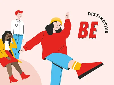 Be distinctive boy character friend girl hipster man outfit people student woman