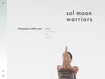 Yoga Web Design Study branding design flat lettering minimal type ui ux web website