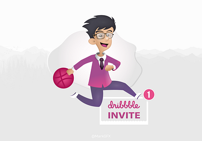 Invitation colorful design cool colors cool design dribbble dribbble best shot firstshot hello dribble hellodribbble illustrations invitation juicy