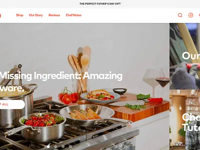 Made In Cookware development ecommerce ui ux web design
