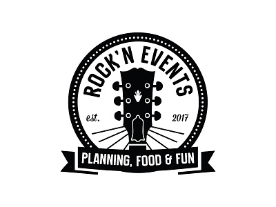 Rock'n Events Logo branding logo logo design