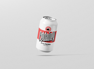 Certainly Pilsner (Octobeer) beer beer label handlettering label design lettering logo mockup pilsner script typography