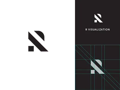 R Visualization Lockup (mark + logotype) brandingdesign identitydesign lockup logo logodesign logolockup logomark logomarks logos logotype logotype design logotypes mark markdesign visualidentity