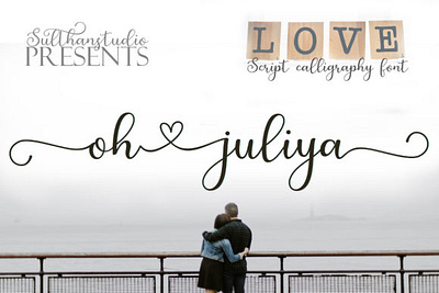 Oh Juliya Font Script animation app design illustration lettering logo minimal type typography vector