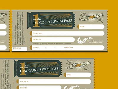 Gift Certificate brand branding certificate collateral gold hand handout identity illustration print retro retrodesignco ticket typography vintage