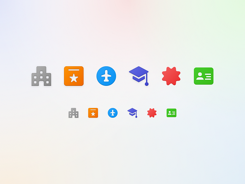 🏢⭐️🛩🎓🎖🙎🏻‍♂️ design icon design icons interface ui user experience user interface ux