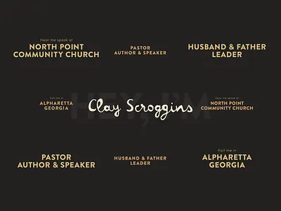 Clay Scroggins author brand branding church clay cursive design graphic how how to lead howtolead identity lead logo logotype pastor script scroggins type typography