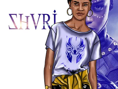 Shuri - Black Panther black panther illustration illustration art illustrations poster shuri stickermule stickers