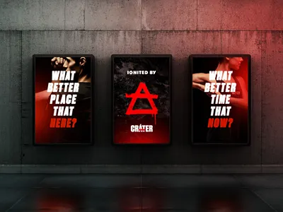 Brand identity for CRÁTER branding crater fire fitness fuego gym health logo mexico sport volcano