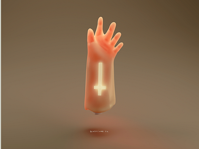 Dead Inside 3d 3dart arm cgi cross hand