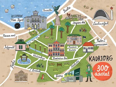Kadriorg illustration map