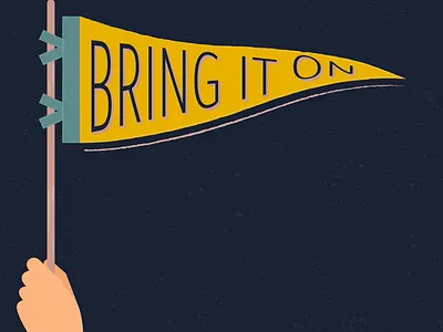 Bring It On animation design illustration illustrator lettering logo minimal type typography vector