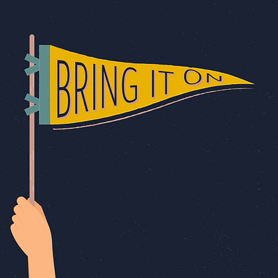 Bring It On animation design illustration illustrator lettering logo minimal type typography vector