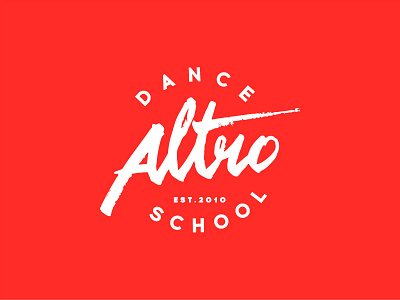 Altro dance calligraphy dance emotional expression lettering logo music red school signature street