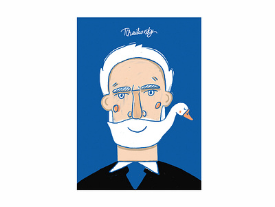 Tchaikovsky character illustration music