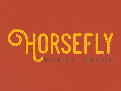 Horsefly Honey Sauce Logo Variations branding design illustration illustrator lettering logo minimal type typography vector
