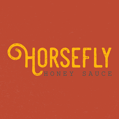 Horsefly Honey Sauce Logo Variations branding design illustration illustrator lettering logo minimal type typography vector