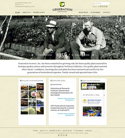 Generation Growers agriculture design ui ux web website