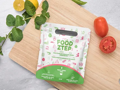 FOOD ZTEP POUCH DESIGN baby branding food packagedesign pouch