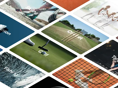 PlaySport - Minor UI Cards app cards design design ui cards visual design web