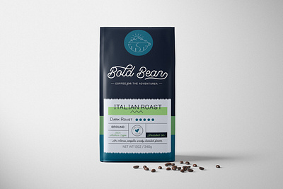 Bold Bean Coffee: Weekly Warm-Up branding branding design coffee design dribbbleweeklywarmup logo packaging design typography