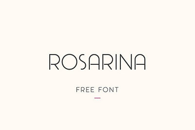 Rosarina Uppercase light font Free font fonts freefont typogaphy