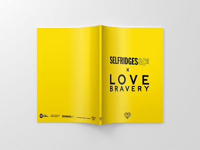 Love Bravery brochure design elton john lady gaga print design