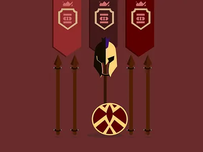 Inktober 2019 - Day 23 - Ancient ancient armor banner design greek illustration inktober inktober2019 shield sparta spartan spear vector