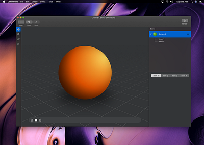 3D Mac app WIP apple blender cinema4d design mac macos maya ui ux