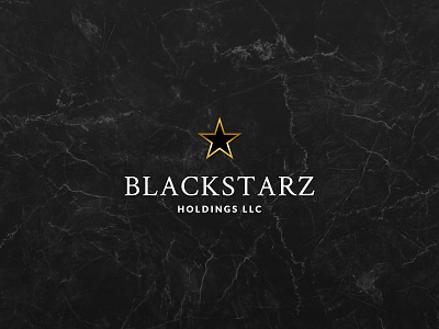 Blackstarz Holdings LLC Branding blackstarz branding branding and identity chicago class finance finances golden llc logo logo design nyc real estate st louis star the9thtemple vector