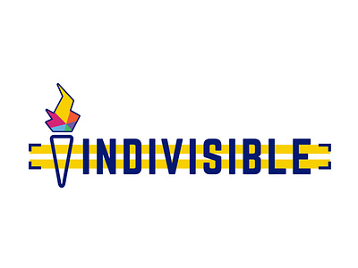 HRC Houston Indivisible gala logo option blue branding equal houston lgbt lgbtq lgbtqia logo logo design texas torch vector