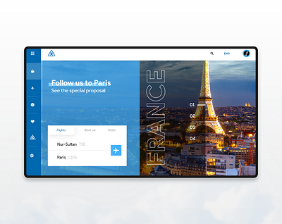 Scat Airlines air airlines airplane astana design fly france kazakhstan paris ui ux