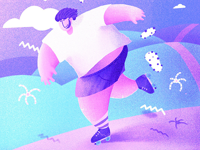 GK1 Skating sessions - childhood memories !:) childhood illustration procreate skating