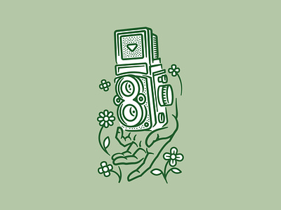 Fresh film 35mm camera drawing film film photography flowers flowershop hand hands lineart linework medium format monowidth old camera photographer photography rolleiflex shoot film thicklines vector