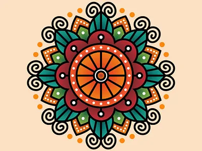 Mandala line graphicdesigner