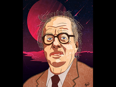 Ray Bradbury Portrait author celebrity fantasy fiction novelist ray bradbury science fiction screenwriter writer