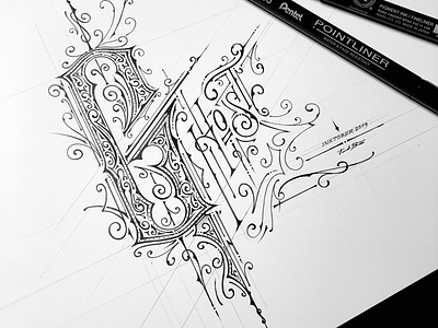 Inktober 2019 | Ghost ghost handlettering ink inktober inktober2019 lettering pentel victoriantype