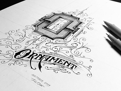 Inktober 2019 | Ornament details handlettering ink inktober inktober2019 lettering letteringvideo