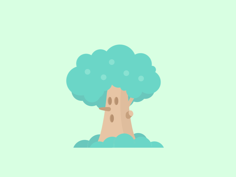 Whispy Woods animation kirby mograph tree whispywoods wind ウィスピーウッズ