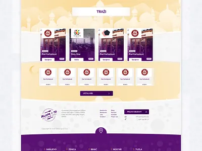 Klopaito.ba - Ramadan edition 2018 adobe xd datazup neehad ui web ui webdesign