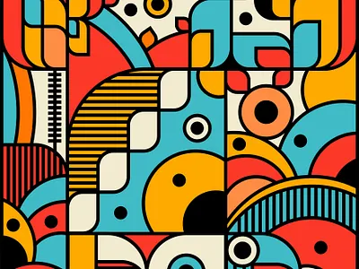 Abstract Pattern design flat graphicdesigner illustration vector