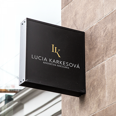 Lucia Karkesová lawyer logo design art brand branding design graphicdesign illustration lawyer logo logodesign logotype slovakia typography vector